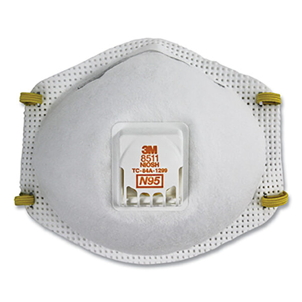 N95 Particulate Respirator, Half Facepiece, Two Fixed Straps, Reg