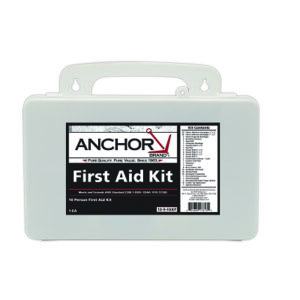 10 Person First Aid Kit, ANSI, Plastic
