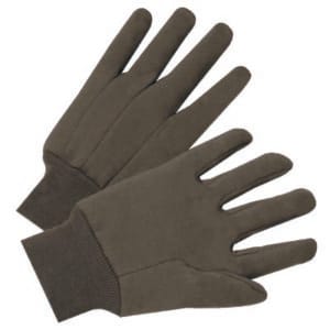 Standard Weight Jersey Gloves, Large, Brown