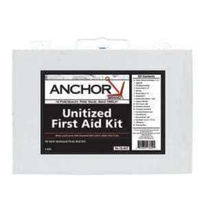 16 Person First Aid Kit, ANSI, Unitized, Steel Case