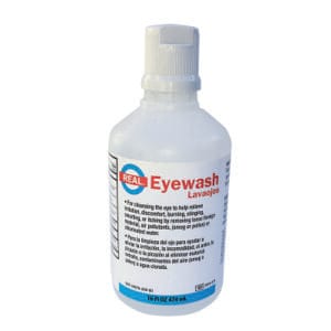 Eye Wash, 16 oz Bottle, Sterile