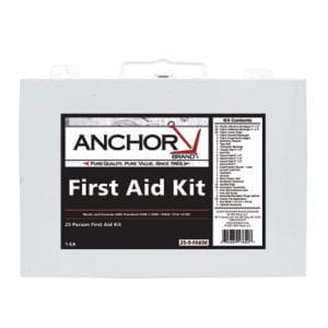 25 Person First Aid Kit, ANSI 2009, Metal Case