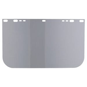 Visor, Clear, Unbound, 15-1/2 in L x 9 in H, for Jackson Safety Head Gear/Cap Adaptors