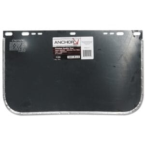 Visor, Light Green, Bound, 15-1/2 in L x 9 in H, Aluminum Bound