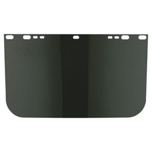 Visor, Dark Green, Unbound, 15-1/2 in L x 9 in H, for Jackson Safety Head Gear/Cap Adaptors