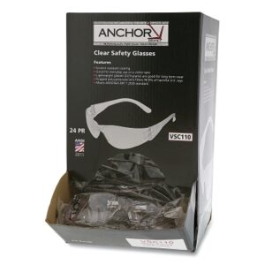 Clear Frameless Safety Glasses, Dispenser Box
