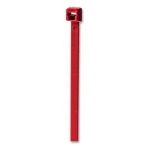 General Purpose Cable Tie, 50 lb Tensile Strength, 14.6 in L, Red, 100 EA/BG