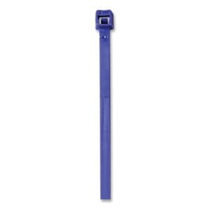 General Purpose Cable Tie, 50 lb Tensile Strength, 14.6 in L, Purple, 100 EA/BG