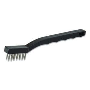 Utility Brush, 3×7 Rows, Stainless Steel Bristles, Plastic Handle, Hand Tied