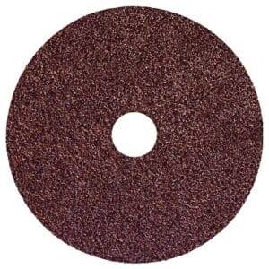 Resin Fiber Disc, 5 in Dia, 24 Grit, 7/8 in Arbor, 10000 RPM