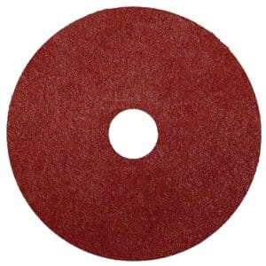 Resin Fiber Disc, Aluminum Oxide, 5 in dia, 7/8 in arbor, 60 Grit, Arbor Hole Mounting
