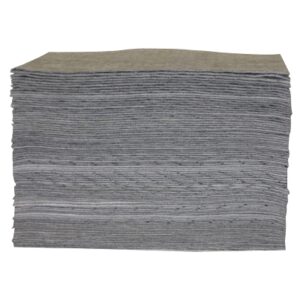 Universal Sorbent Pad, Lightweight, Absorbs 17 gal, 15 in x 17 in, 100 Sheets