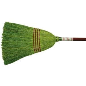Economy Broom, 14 in Trim L Corn/Grass Bristle, 12 per carton