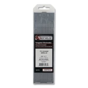 2% Ceriated Ground Tungsten Electrode, 0.020 in x 7 in, 10 PK