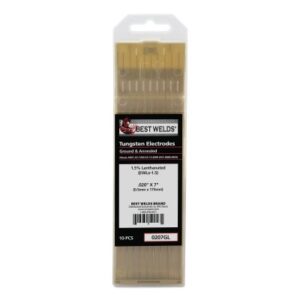 1.5%anthanated Tungsten Electrode, 0.020 in x 7 in, 10 PK