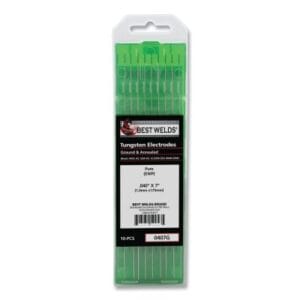 Pure Ground Tungsten Electrode, 0.040 in x 7 in, 10 PK