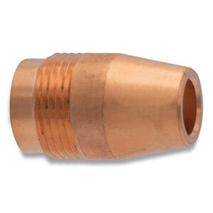 MIG Gun Nozzle, 1/2 in Bore, Miller Style, Copper