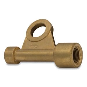 Power Cable Adapter, 3/8 in-24, Brass, RH Series 9 and 17 Torches