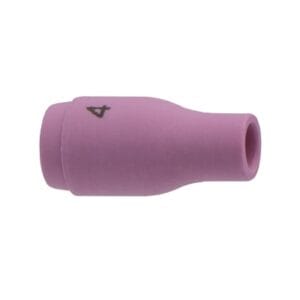 Alumina Nozzle TIG Cup, 1/4 in, Size 4, For Torch 17, 18, 20, 22, 25, 26, 9, Standard