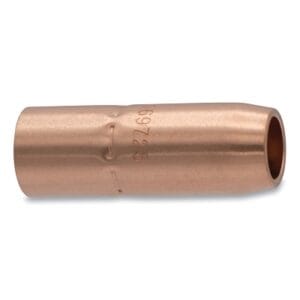 MIG Gun Nozzle, 1/8 in Recess, 5/8 in Bore, For Miller Style, Copper