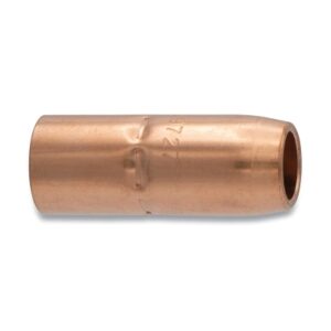 MIG Gun Nozzle, 5/8 in Bore, 1/8 in Stick-Out, Miller Style, Copper