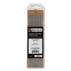 1.5%anthanated Tungsten Electrode, 1/8 in x 7 in, 10 PK