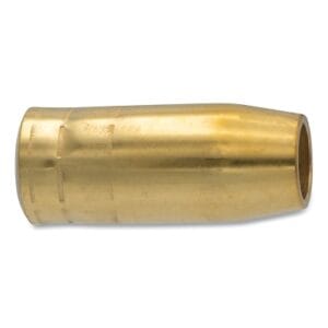 MIG Gun Nozzle, 5/8 in Bore, Brass