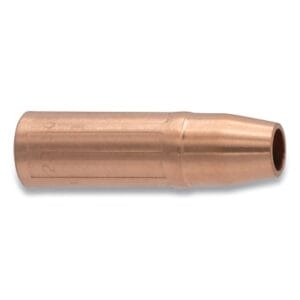 MIG Gun Nozzle, 1/8 in Recess, 1/2 in Bore, Tweco Style 23, Self-Insulated, Copper