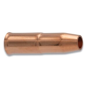 MIG Gun Nozzle, 1/2 in Bore, Tweco Style 24A, Adjustable, Copper