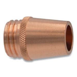 MIG Gun Nozzle, 5/8 in Bore, Flush, Tweco Style 24CT, Coarse Thread, Copper