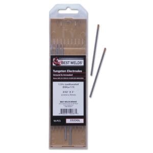 1.5%anthanated Tungsten Electrode, 3/32 in x 3 in, 10 PK