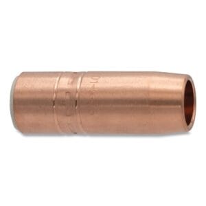 MIG Gun Nozzle, 3/4 in Bore, 1/4 in Recess, Tregaskiss Style, Heavy-Duty, Insulated, Copper