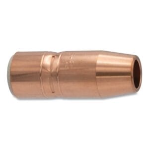 MIG Gun Nozzle, 1/8 in Recess, 5/8 in Bore, Tregaskiss Style, Heavy-Duty, Insulated, Copper