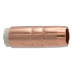 MIG Gun Nozzle, 5/8 in Bore, Copper, Bernard Style, Heavy-Duty, Insulated, Copper