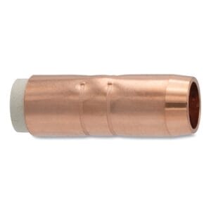 MIG Gun Nozzle, 3/4 in Bore, Copper, Bernard Style, Heavy-Duty, Insulated, Brass