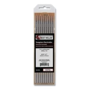 1.5%anthanated Tungsten Electrode, 5/32 in x 7 in, 10 PK
