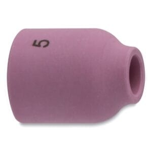 Alumina Nozzle TIG Cup, 5/16 in, Size 5, For Torch 9, 20, 22, 25, Small Gas Lens, 1 in