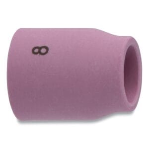 Alumina Nozzle TIG Cup, 1/2 in, Size 8, For Torch 20, 22, 25, 9, Small Gas Lens, 1 in