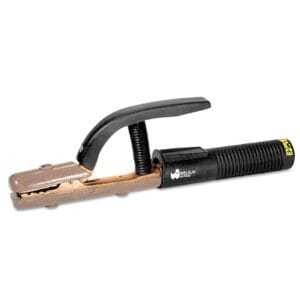 Electrode Holder-High Tong Type, 500 A, Brass, For 3/0 Cable, 10mm Cap, 12.6 in L