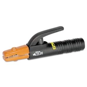 Lever Designed Electrode Holder, 250 A, Brass, For 1/0 Cable, 5 mm Cap, 8.54 in L