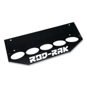 Rod-RAK Canister Storage Rack, Holds 5 ea 14 in Storage Tubes, 20.5 in L, Steel, Black