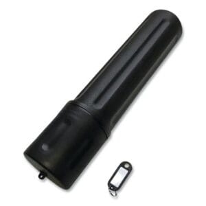 Rod Storage Tube, 10 lb Capacity, High Impact Polyethylene, 14 in L, Black