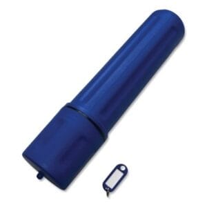 Rod Storage Tube, 10 lb Capacity, High Impact Polyethylene, 14 in L, Blue