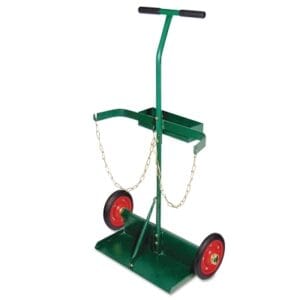 Wheeled Cylinder Truck, 8 in x 19-1/2 in Base Plate, 8 in Wheels