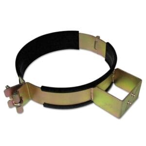 Gas Cylinder Holder, Steel, 9 in to 9-3/4 in dia, Silver/Black