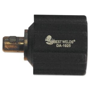 Dinse Connector, Euro to USA Adapter, Twist-Lock, #6 AWG to #2 AWG Cable Capacity
