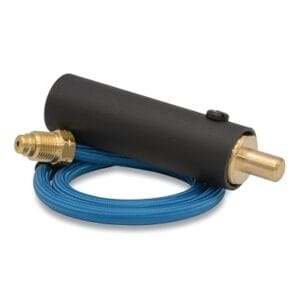 Dinse Connector, 0.508 in Gas Hole with 24 in Water Hose, Used with 18, 20, 22A, 22B, 24W, 25, and 27 Torches