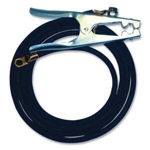 TIG Ground Cable with Clamp, For All Machines with Stud Terminals, 15 ft
