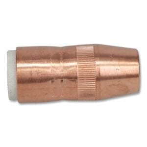 Centerfire Style MIG Gun Nozzle, 5/8 in Bore, Flush, Copper