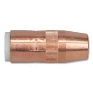 Centerfire Style MIG Gun Nozzle, 5/8 in Bore, 1/4 in Recess, Copper